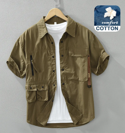 2024  New Simple Cargo 
Short Sleeve Shirts