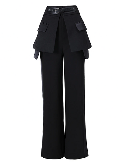 Long Wide Leg New Loose Fit Trousers Women Fashion Spring Autumn