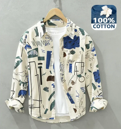New Fashion Printed Cotton Shirt