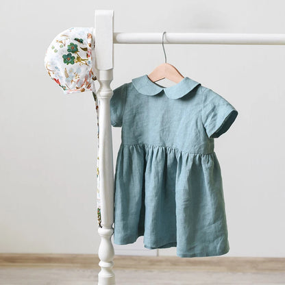 Linen Doll Collar Baby Princess Dress
