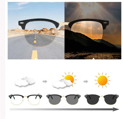 Anti Blue light Sun Photochromic Finished Myopia Glasses