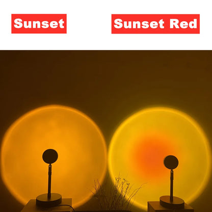 Smart Bluetooth Night Light Rainbow Sunset Projector Lamp for Home Coffe shop Background Wall Decoration Atmosphere Table Lamp