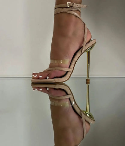 juddy Transparent Color Matching  Sandals
