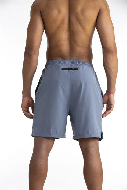 Running Shorts Men 2 in 1 Sports Jogging Fitness Shorts