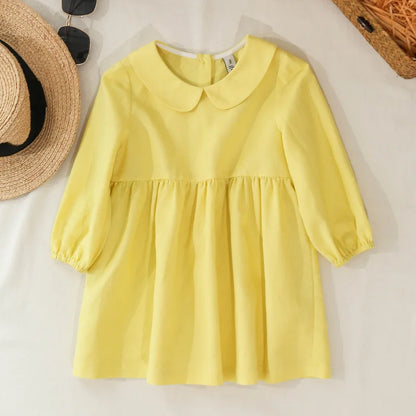 Linen Doll Collar Baby Princess Dress