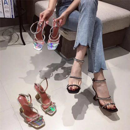 Ankle Buckle Strap Open Toe Women Sandals