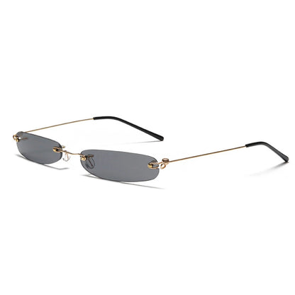 Red Blue Black Rectangular Sun Glasses