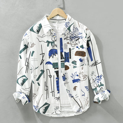 New Fashion Printed Cotton Shirt
