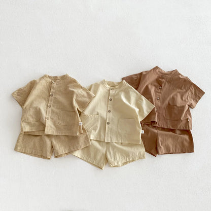 Set Casual Boys Suit  Short Sleeve Clothes