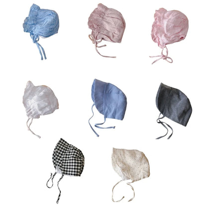 Baby Bonnets Girls Eyelet Summer  Hats Toddlers Beanie  Protection Hat Cap
