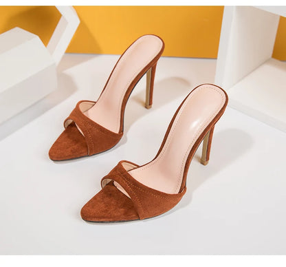 Stiletto Heels Women Slippers Sandals