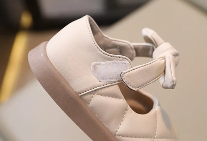 Princess Leather Shoes Soft Sewing Cute Children Shoes