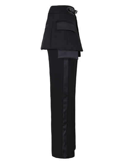 Long Wide Leg New Loose Fit Trousers Women Fashion Spring Autumn