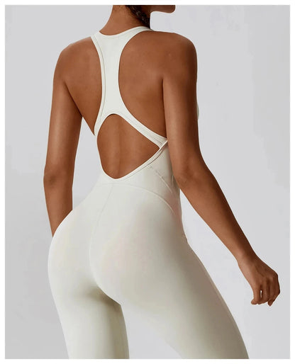 Backless Jumpsuit Yoga Set