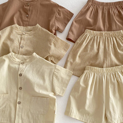 Set Casual Boys Suit  Short Sleeve Clothes