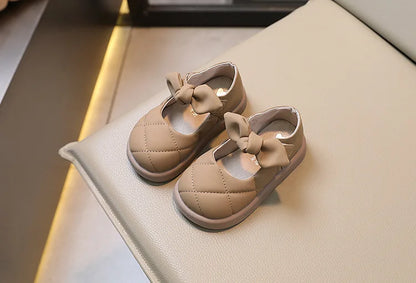 Princess Leather Shoes Soft Sewing Cute Children Shoes
