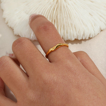 Gold Plated Stainless Steel Adjustable Rings