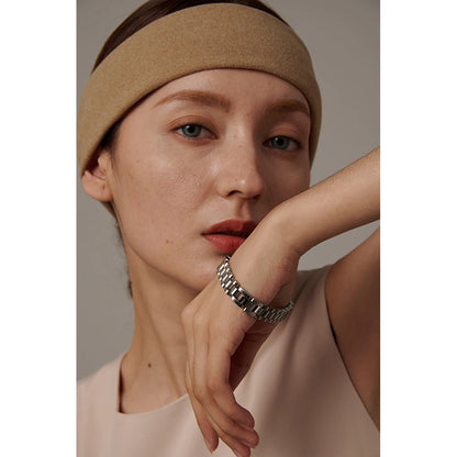 Unisex Bracelet  18 K Plated 
Heavy Metal Texture  Jewelry 
 Waterproof