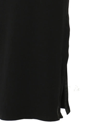 Blue Color-block Elegant Knitting Dress