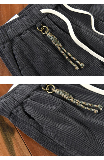 Retro Cargo Pants Men Clothing Casual 100% Cotton