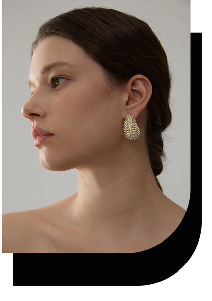 Water Drop Stud Earrings 
 Premium Jewelry