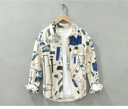 New Fashion Printed Cotton Shirt