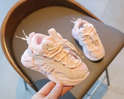 Plush Children Chunky Sneakers Waterproof  Sports Shoes Comfortale Arch Support Girls Running Child Footwear