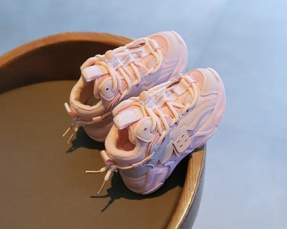 Plush Children Chunky Sneakers Waterproof  Sports Shoes Comfortale Arch Support Girls Running Child Footwear