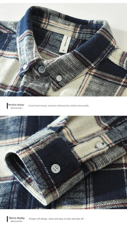 Pure Cotton Casual Loose Soft Streetwear Shirt