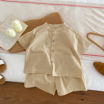 Set Casual Boys Suit  Short Sleeve Clothes