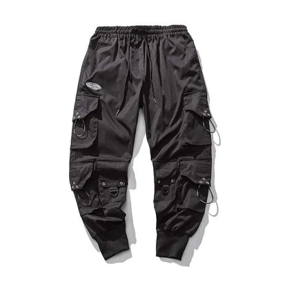 Black Cargo Pants Men Joggers