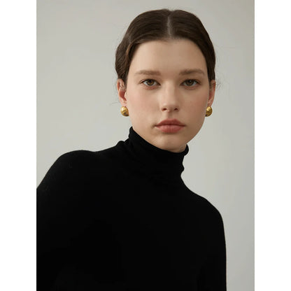 Stainless Steel Earrings 
 Plated Golden