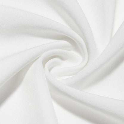 Mingmingxi Summer Dress Women Mini A Line Birthday Party Dresses Casual Holiday Vacation White Pleated Dress for Club Outfits