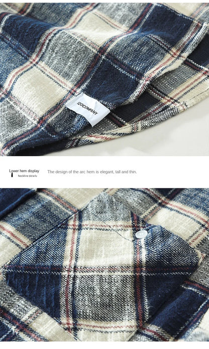 Pure Cotton Casual Loose Soft Streetwear Shirt