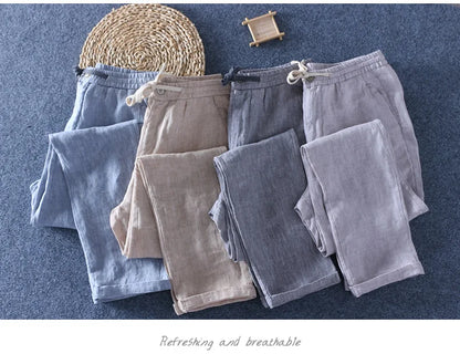 100% Pure Linen Pants