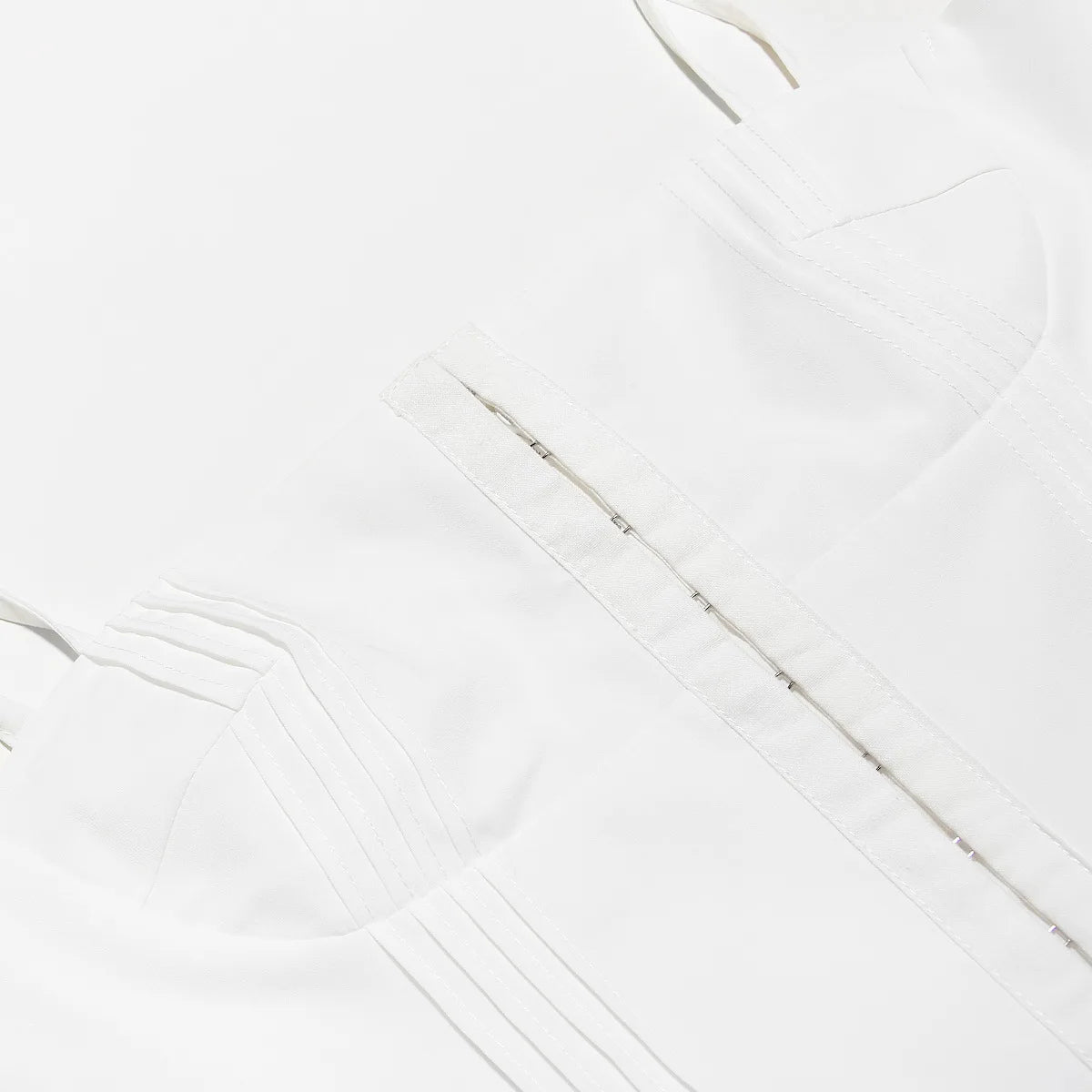 Mingmingxi Summer Dress Women Mini A Line Birthday Party Dresses Casual Holiday Vacation White Pleated Dress for Club Outfits