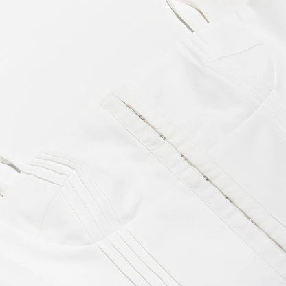 Mingmingxi Summer Dress Women Mini A Line Birthday Party Dresses Casual Holiday Vacation White Pleated Dress for Club Outfits