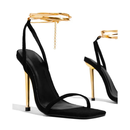 New Square Toe Slingbacks
 Women Sexy High Heels