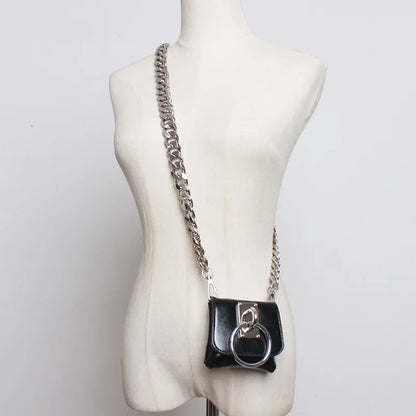 Chain Split Mini-bag Long Belt Personality