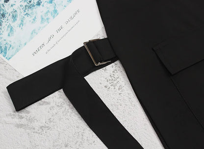Pocket Irregular Long Adjustable Belt Personality Women New