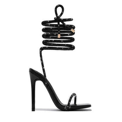 Transparent Crystal Rhinestone  Sandals