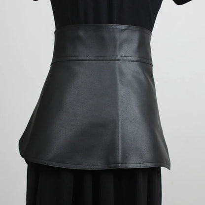 Pu Leather Wide Belt