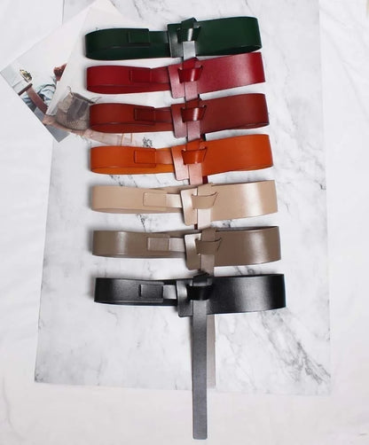 Knotted Stylish Asymmetric Cross Pu Leather Belt