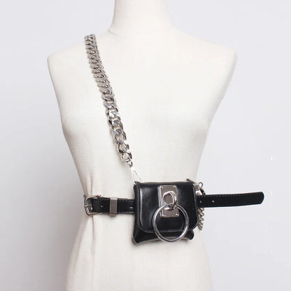 Chain Split Mini-bag Long Belt Personality