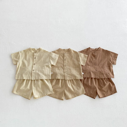 Set Casual Boys Suit  Short Sleeve Clothes