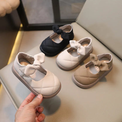 Princess Leather Shoes Soft Sewing Cute Children Shoes