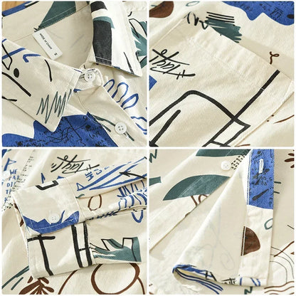 New Fashion Printed Cotton Shirt