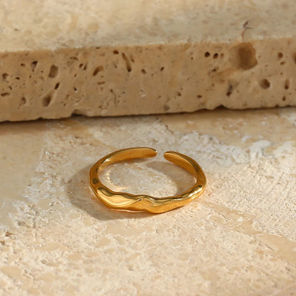 Gold Plated Stainless Steel Adjustable Rings