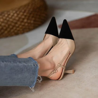 New Arrival Fashion Buckle Pointed Heel Sandals Women Stilettos Sandalias De Mujer