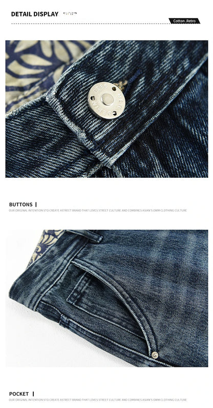 Spring Summer New Casual Jeans for Men Clothing Vintage Washed Soft Cotton Streetwear Oversize Men Trousers